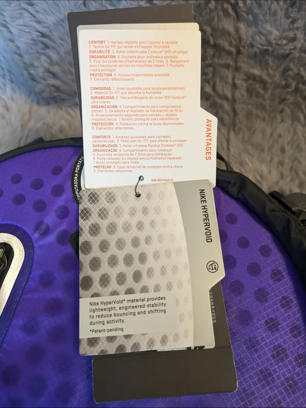 NWT Nike Cheyenne Vapor Purple Backpack – Scioto Miles Training Series